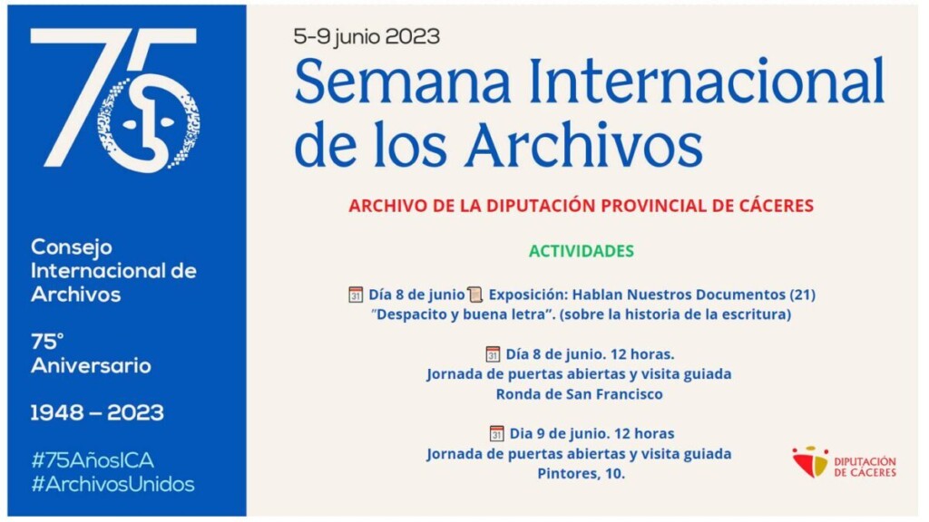 SEMANA INTERNACIONAL DE LOS ARCHIVOS 2023