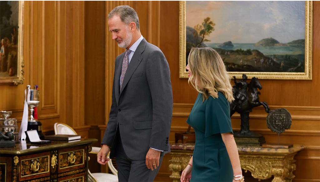 20230922 3 NP Presidenta Recepcion del rey Felipe VI en Zarzuela