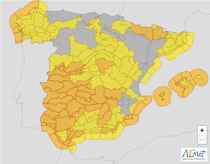 Screenshot 2023 10 19 at 06 52 37 Avisos meteorologicos Agencia Estatal de Meteorologia AEMET. Gobierno de Espana