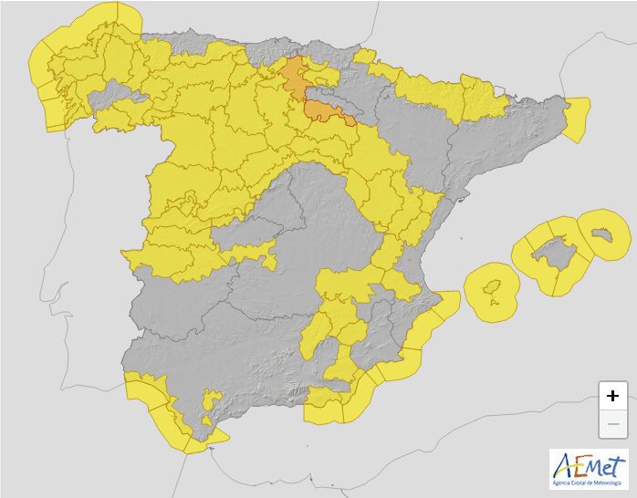 Screenshot 2024 01 16 at 07 45 57 Avisos meteorologicos Agencia Estatal de Meteorologia AEMET. Gobierno de Espana