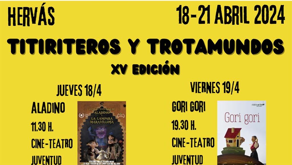 Programacion festival de titiriteros y trotamundos
