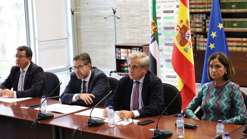 El Comité de Dirección del INFOEX resalta el aumento de concienciación ciudadana y el trabajo de los efectivos de extinción comite infoex 1