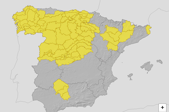 El norte de Cáceres estará mañana en alerta amarilla por tormentas y chubascos fuertes El tiempo tormentas 2