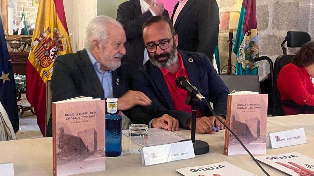 Miguel Ángel Morales: “Una vez más, Paco Valverde nos da clase de humanismo con el nuevo volumen de Desde la Torre Lucía” Paco Valverde y Morales 2