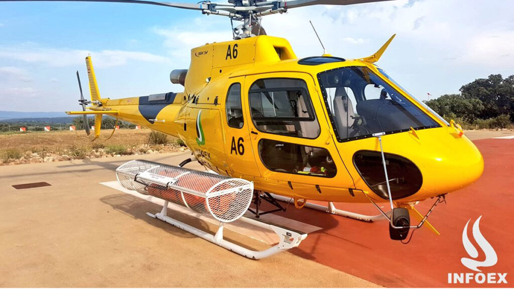 El Plan INFOEX ha intervenido en 62 incidentes en la semana que finaliza helicoptero 2