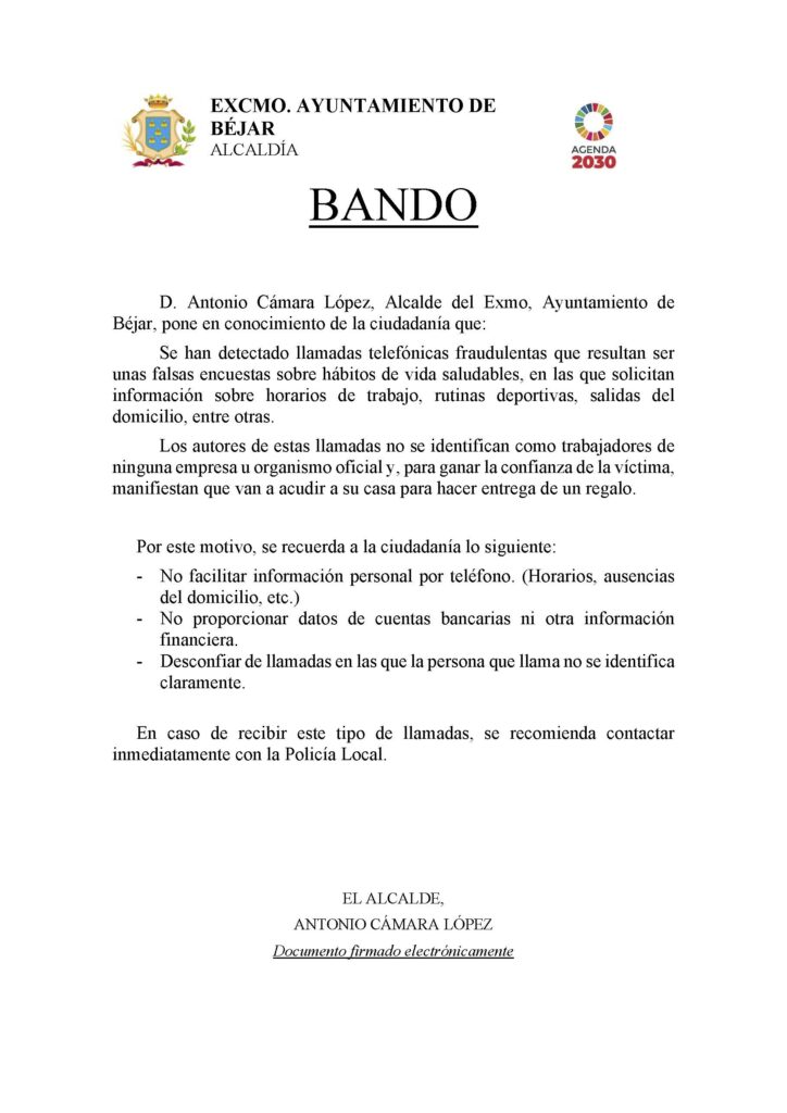 Bando informativo