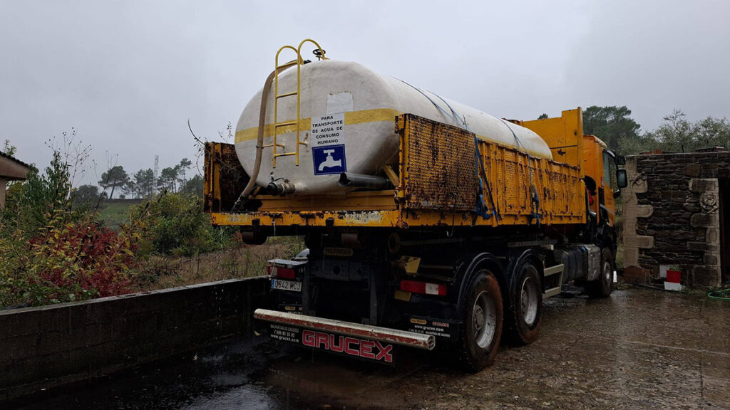Camión cisterna Las Huertas