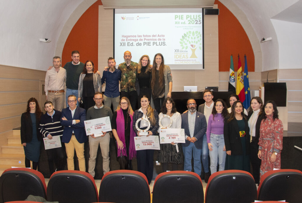 Productos derivados del cáñamo industrial, reparaciones integrales y artesanales y un método para el bienestar físico y emocional, proyectos ganadores de los premios PIE Plus 2025 11-1