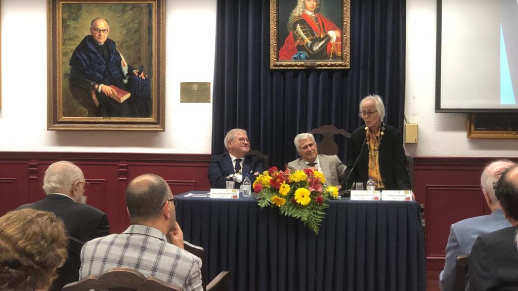 La Fundación Yuste lamenta el fallecimiento de Manuela Mendonça, miembro de la Academia Europea e Iberoamericana de Yuste Manuela y JC 3