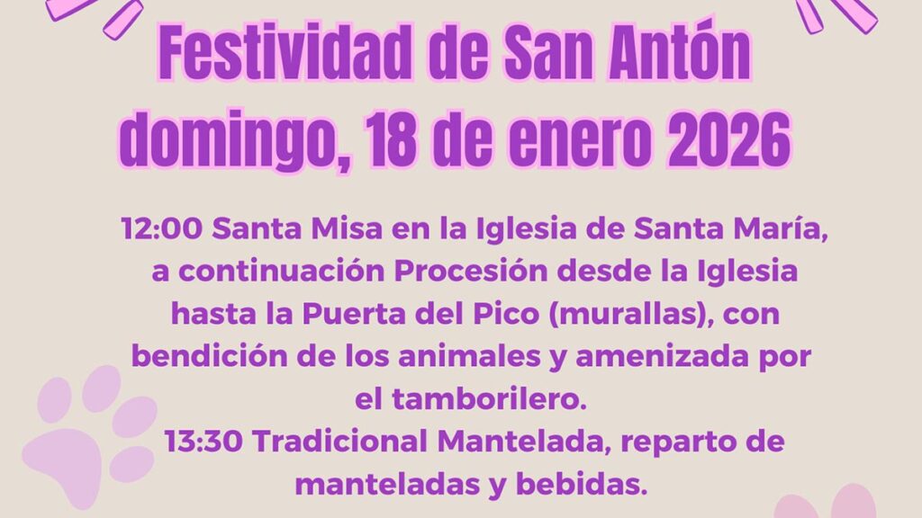Cartel San Antón 2026 1