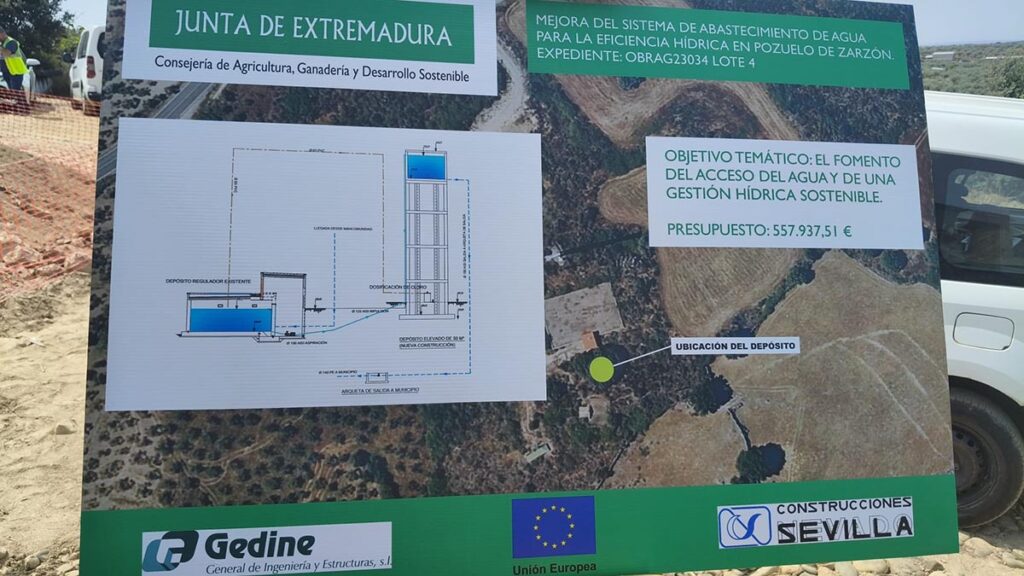 Agua-Finalización obras hidráulicas Pozuelo de Zarzón