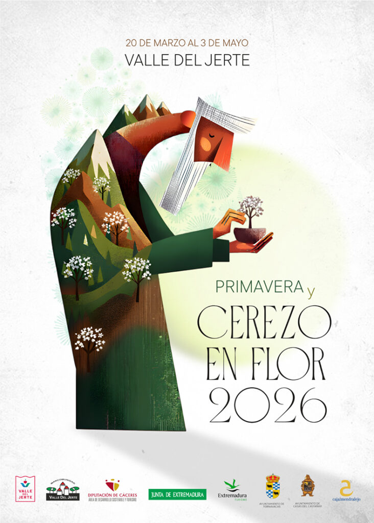 Cartel oficial Fiesta del Cerezo en Flor 2026