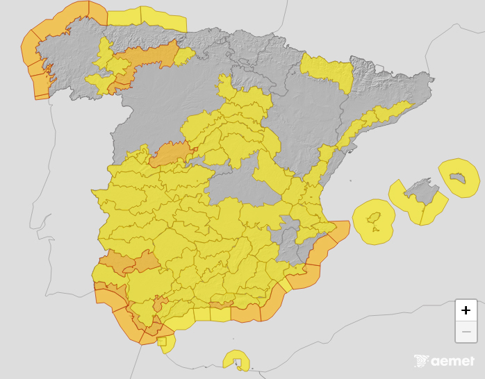 Sábado Alerta amarilla