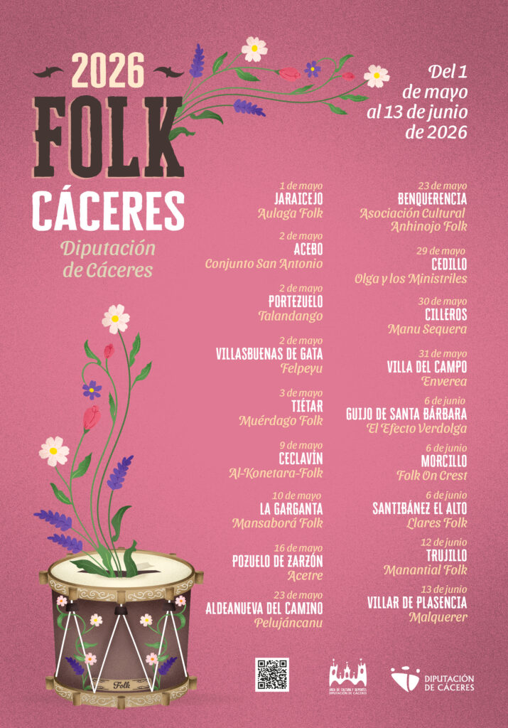 Cartel Folk Cáceres 2026