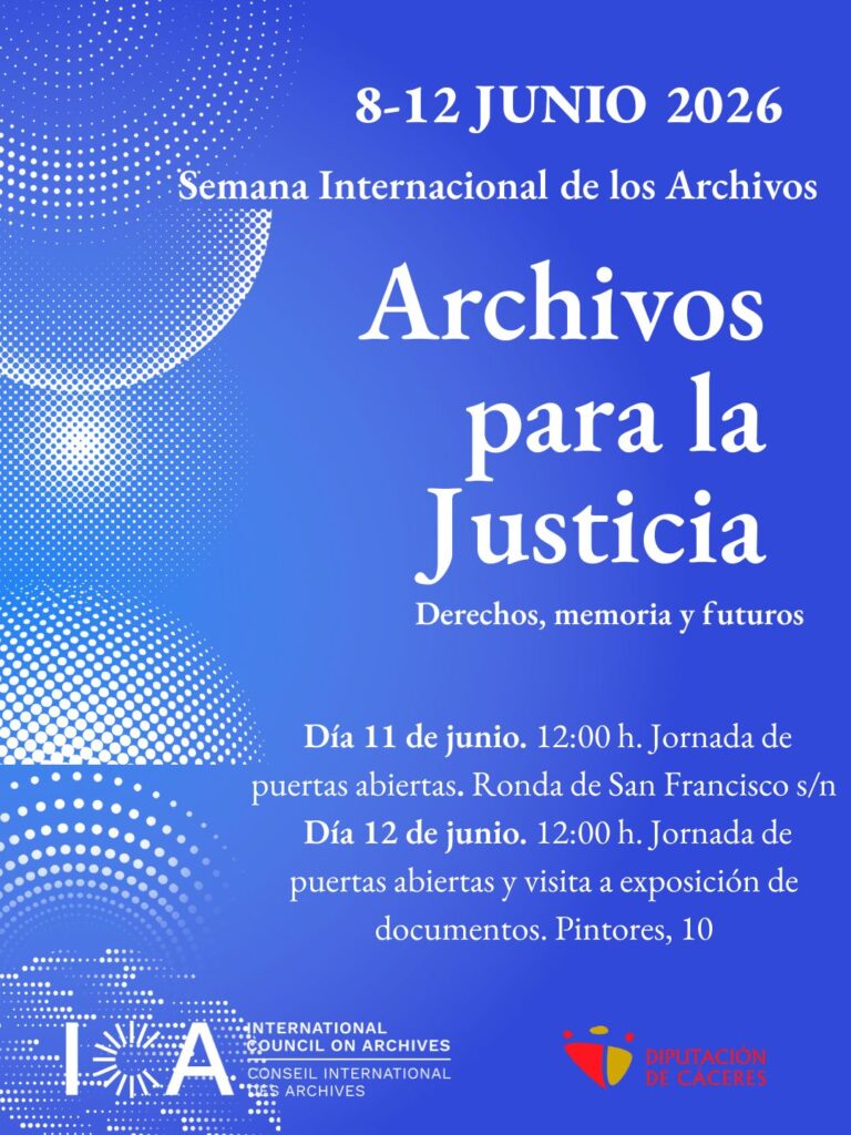 Este jueves y este viernes, jornadas de puertas abiertas del Archivo de la Diputación de Cáceres Jornada Puertas abiertas Archivo
