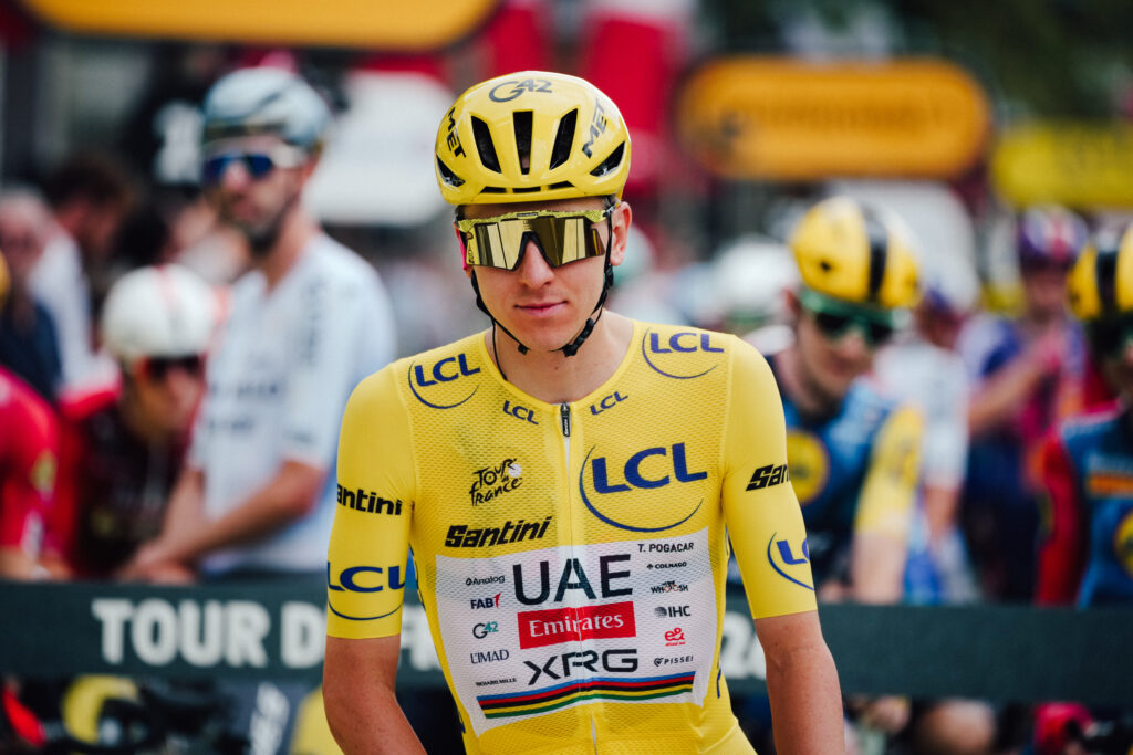 Se confirmó el regreso de Tadej Pogačar a la Vuelta a España, siete años después de ganar tres etapas y subir al podio final. 20260726TDF1115_A.S.O.-Thomas Maheux