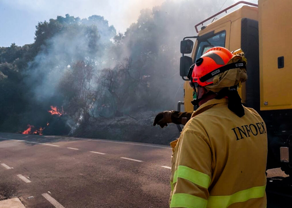 El Plan Infoex interviene en 31 incendios forestales en una semana en Extremadura 20260906 IF CARCABOSO