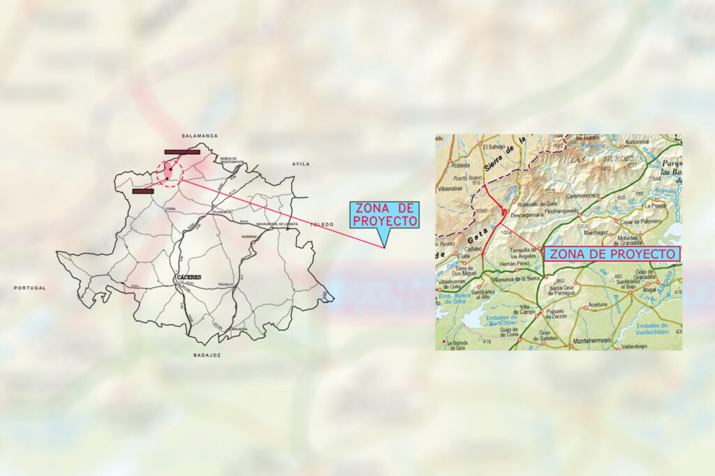 Carretera CC-114 a su paso por Cadalso y Descargamaría, en Sierra de Gata