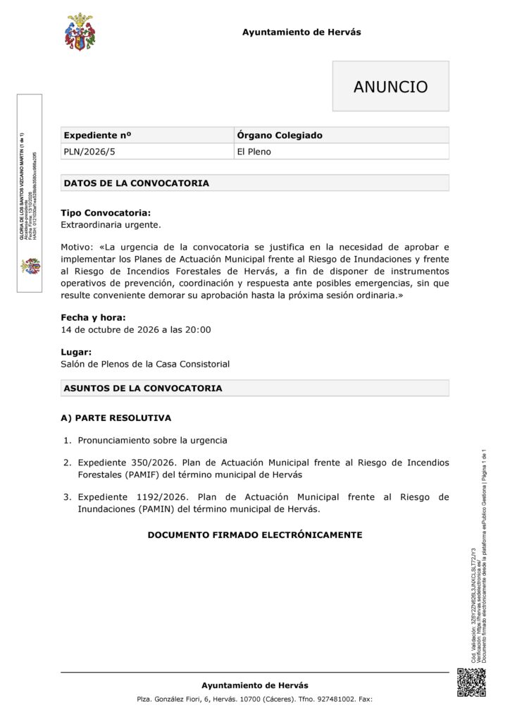 20261013_Comunicación_Anuncio de la convocatoria