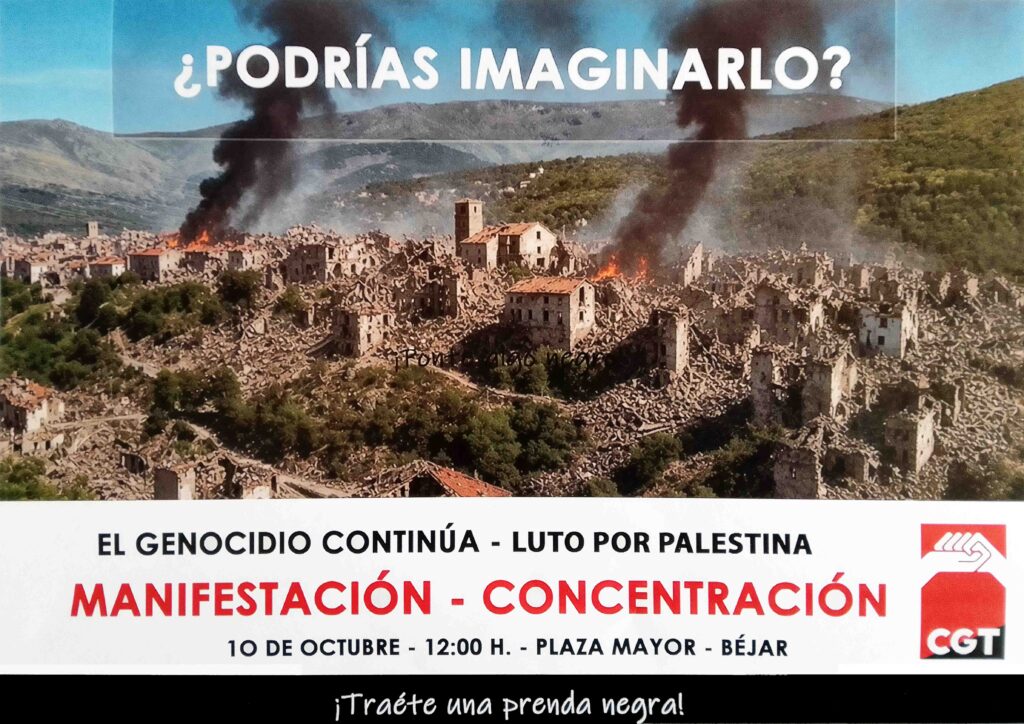 Manifestación en Béjar por Palestina