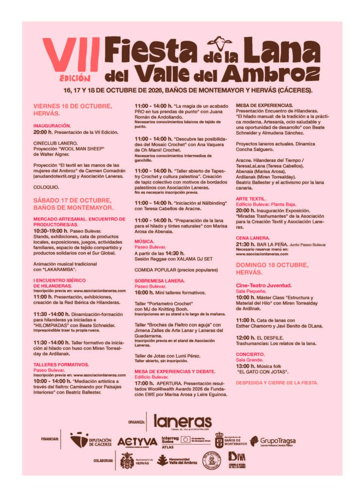 CARTEL VII FIESTA DE LA LANA PROGRAMACION
