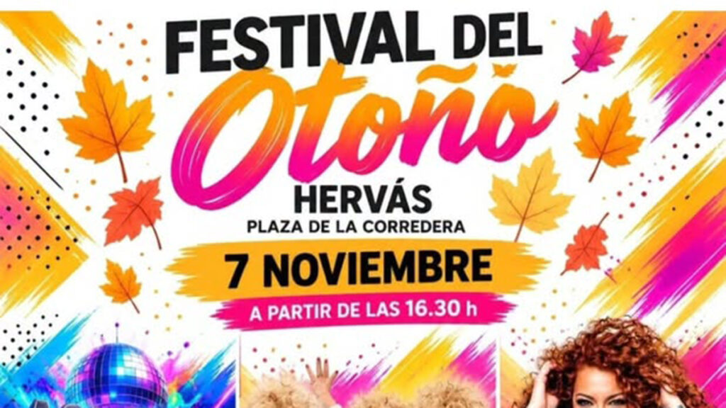 Hervás acogerá el Festival del Otoño el 7 de noviembre con Las Supremas de Móstoles y Sofía Cristo DJ Cartel del Festival del Otoño de Hervás 2026 con Sofía Cristo y Las Supremas de Móstoles
